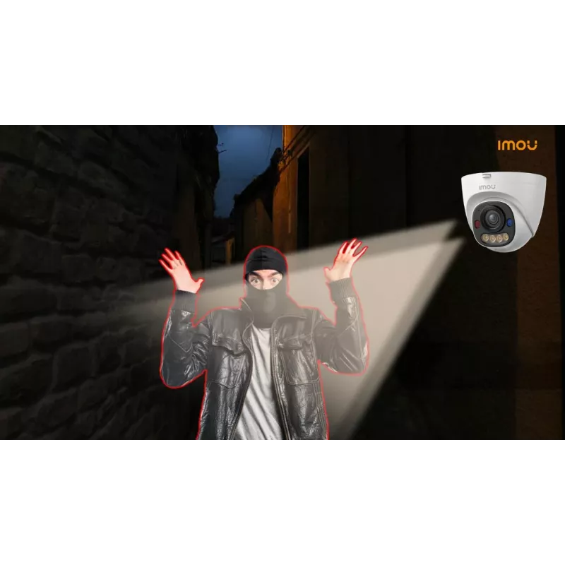 Imou IPC-PS8EP-8X0-0280B 8MP PoE Turret Dome IP Camera z noktowizją 30m, IP67, H.265