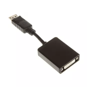 InLine DisplayPort Adapter Cable, DisplayPort Male to DVI-D 24+5 Female, Black, 0.2m