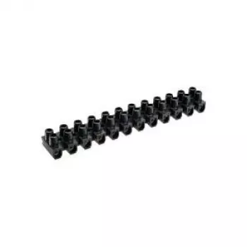 InLine Listwa zaciskowa 6mm² 12-biegunowa czarna 10 szt.