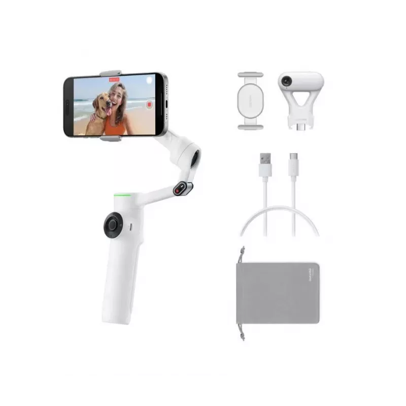 Insta360 Flow 2 Pro AI Tracker Smartphone Gimbal (Biały)