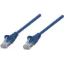 Kabel krosowy Intellinet Cat6 UTP, RJ-45 męski do RJ-45 męski, 25 cm, niebieski, formowany wtyk bez zaczepu 739931