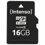 Karta pamięci Intenso 16GB MicroSDHC Class 4 z adapterem SD, prędkość odczytu do 21 MB/s, czarna