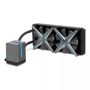 Inter-Tech ALSEYE X240 All-in-One Chłodzenie cieczą CPU, 240mm Radiator, 2x 120mm Wentylatory PWM, ARGB, Intel i AMD