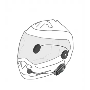 Interphone U-COM 8R Motorbike Intercom 1600 m Black