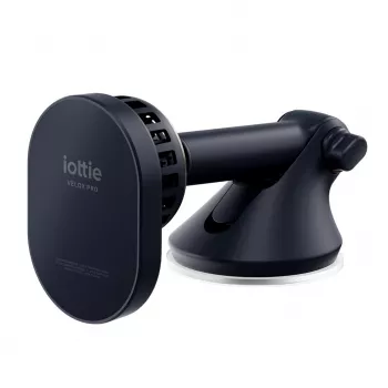 iOttie Velox Pro Active Magnetyczny Bezprzewodowy Uchwyt Samochodowy do Ładowania dla iPhone MagSafe, Czarny ze Złotymi Akcentami