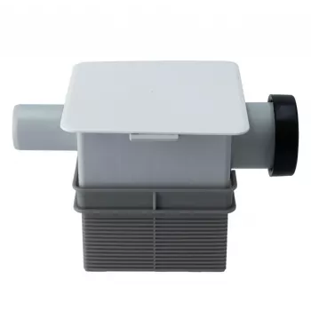 IVENSIS ISN32 Ukryty Syfon Skroplin 100x100 - Biały ABS, Odpływ 32mm, Uszczelnienie Zapachowe