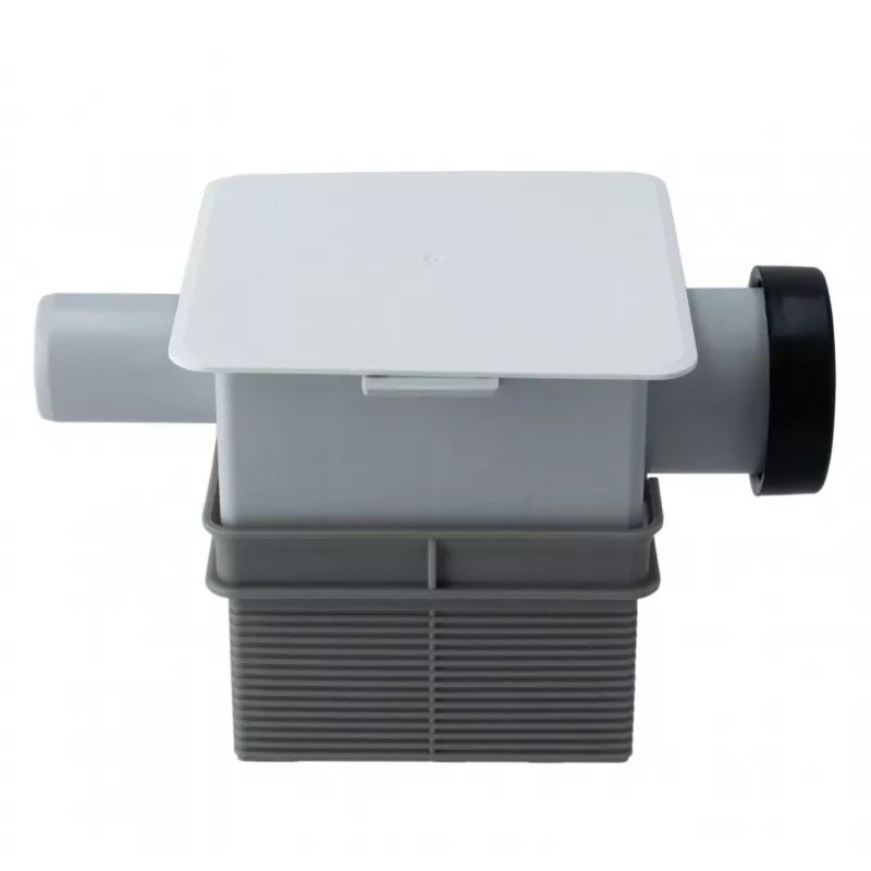 IVENSIS ISN32 Ukryty Syfon Skroplin 100x100 - Biały ABS, Odpływ 32mm, Uszczelnienie Zapachowe