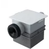 IVENSIS ISN32 Ukryty Syfon Skroplin 100x100 - Biały ABS, Odpływ 32mm, Uszczelnienie Zapachowe