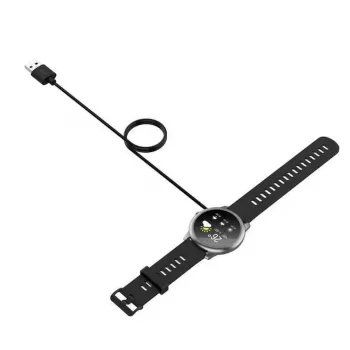 iWear CH2 Uniwersalny kabel USB 1m do smartwatcha, ładowarka magnetyczna 2-pin 4mm
