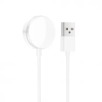 iWear CH3 Uniwersalna Ładowarka Bezprzewodowa do Smartwatcha 3.5W z Przewodem USB 1m Biała