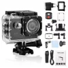 iWear K1 Ultra HD 4K 16MP Wi-Fi Kamera sportowa z 2-calowym ekranem LCD, pilotem i 8-elementowym zestawem mocowań