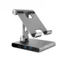 J5CREATE JTS224-N Wielokątowa Podstawka z Dokiem USB-C do iPad Pro (Space Grey)