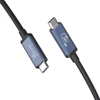 J5create USB4 40Gbps 240W USB Type-C Kabel (0,8m, Czarny)