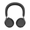 Jabra Evolve2 75 Bezprzewodowa słuchawka Bluetooth z aktywną redukcją szumów, certyfikowana dla Microsoft Teams, czarna