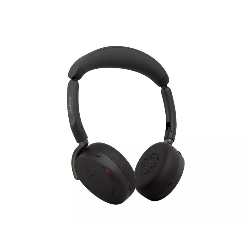 Zestaw słuchawkowy Jabra Evolve3 65 Flex z adapterem USB Link 390a, certyfikat Microsoft Teams, bezprzewodowy Bluetooth, hybrydowa ANC, czarny