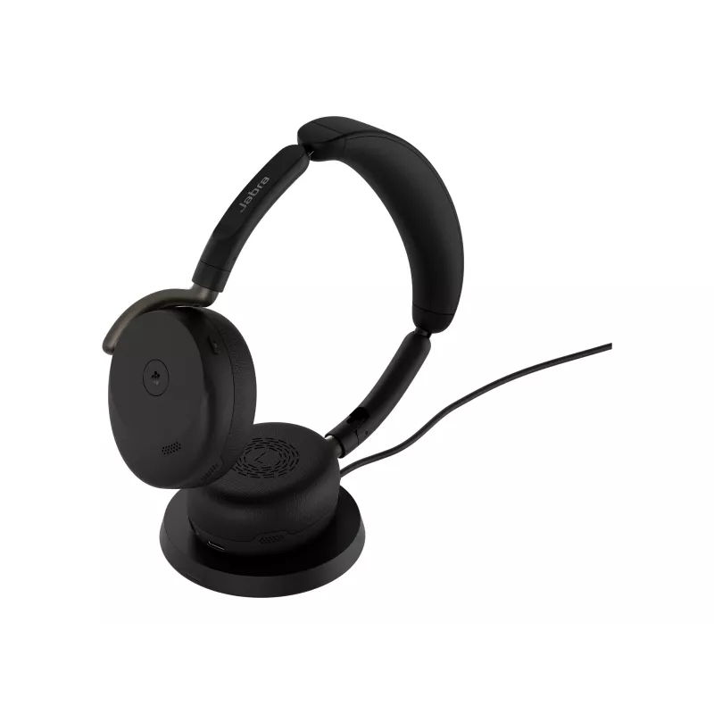 Jabra Evolve3 65 Flex Link 390a MS słuchawki bezprzewodowe z podkładką ładującą