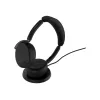 Jabra Evolve3 65 Flex Link 390c MS słuchawki z bezprzewodową podkładką ładującą