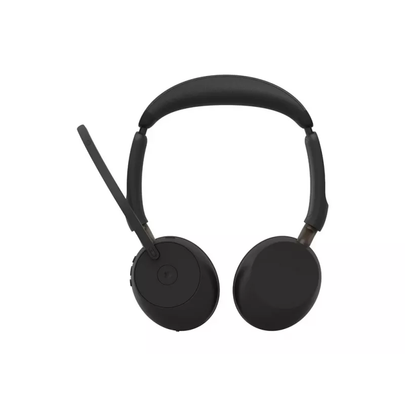 Jabra Evolve3 65 Stereo Link 390a MS Bezprzewodowy zestaw słuchawkowy nauszny z Bluetooth i adapterem USB-A, zoptymalizowany dla Microsoft Teams, czarny
