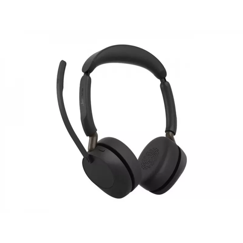 Jabra Evolve3 65 Stereo Link 390a UC Bezprzewodowy Zestaw Słuchawkowy, Czarny, Certyfikowany dla Microsoft Teams