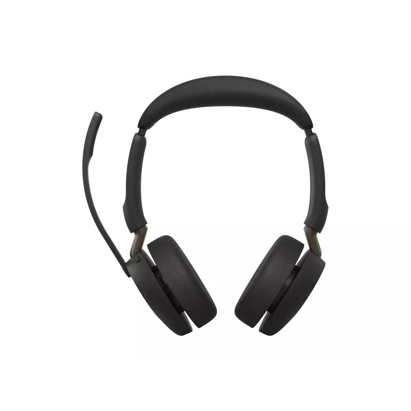 Jabra Evolve3 65 Stereo bezprzewodowy zestaw słuchawkowy z adapterem Link 380c USB-C i podstawką ładującą, czarny