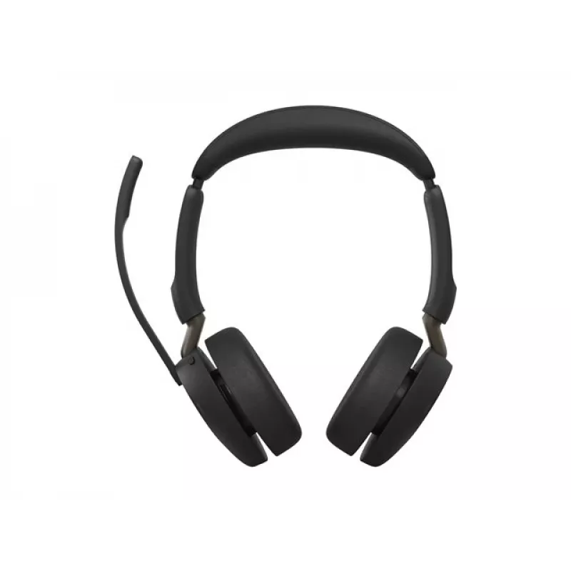 Jabra Evolve3 65 Stereo bezprzewodowy zestaw słuchawkowy z adapterem Link 380c USB-C i podstawką ładującą, czarny