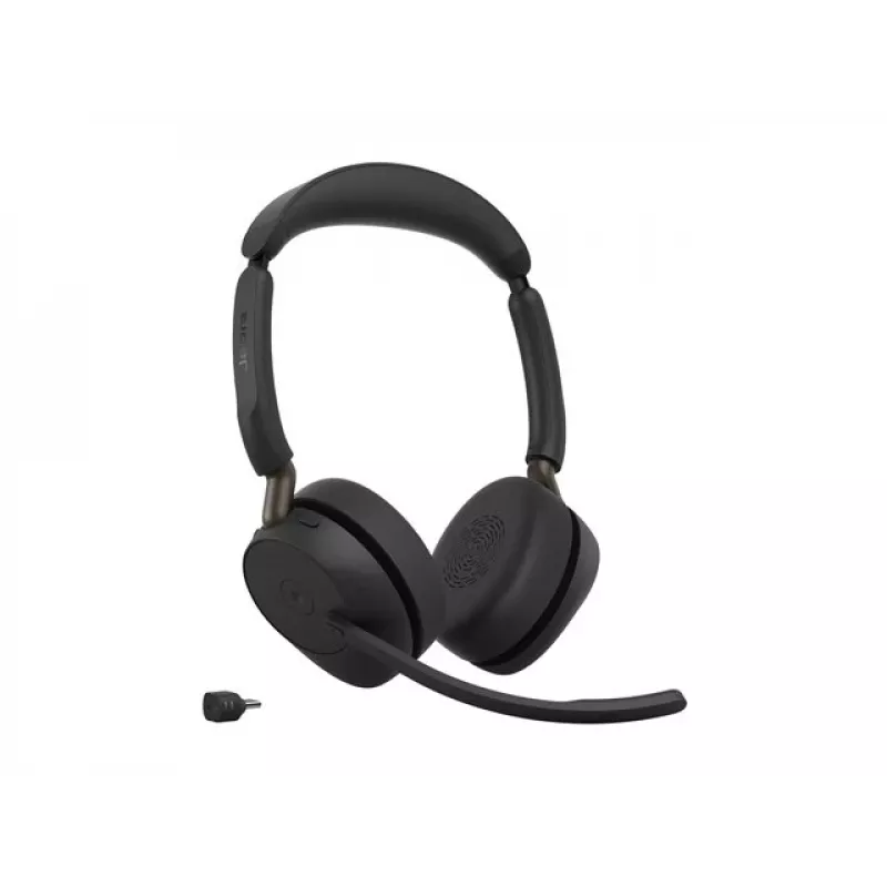 Jabra Evolve3 65 Stereo bezprzewodowy zestaw słuchawkowy z Link 390c i podstawką ładującą – certyfikat Microsoft Teams