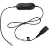 Kabel Jabra Smart Cord QD do RJ9 do zestawu słuchawkowego dla telefonu Cisco IP Phone 78XX, czarny, spiralny, 0,4 m do 2 m