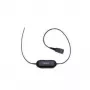 Kabel Jabra Smart Cord QD do RJ9 do zestawu słuchawkowego dla telefonu Cisco IP Phone 78XX, czarny, spiralny, 0,4 m do 2 m