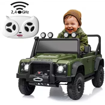 Jamara Ride-on Land Rover Defender 110 SVX Green 2.4GHz Li-Po