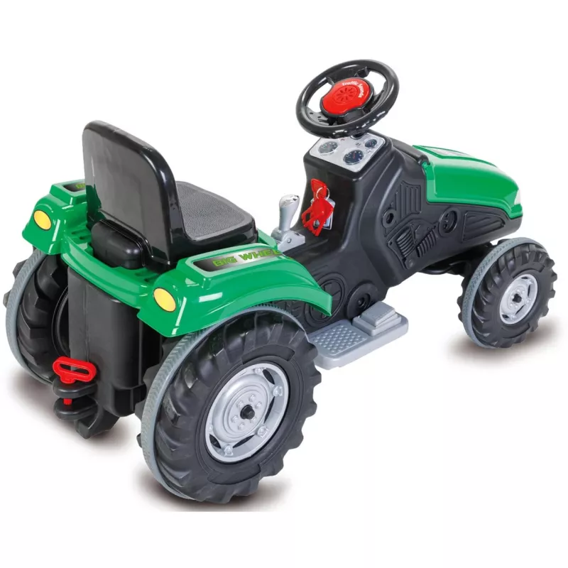 Jamara Traktor jeździk Big Wheel 12V Zielony 3+
