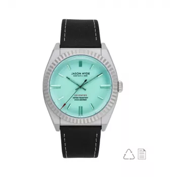JASON HYDE JH10015 Zegarek Unisex 40mm Czarna Tarcza Czarny Pasek Materiałowy Kwarcowy