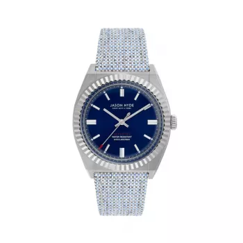 JASON HYDE MAN JH10004 Analogowy Zegarek Kwarcowy 40mm Czarna Tarcza Skórzany Pasek