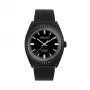 JASON HYDE MAN JH10009 40mm Stal nierdzewna Zegarek kwarcowy Czarna tarcza Skórzany pasek