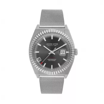 JASON HYDE MAN JH30004 Analogowy zegarek kwarcowy 40mm Niebieska tarcza Niebieski pasek materiałowy