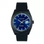 JASON HYDE MAN JH30008 40mm Zegarek Kwarcowy Analogowy Czarna Tarcza Skórzany Pasek