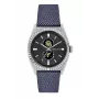 Zegarek JASON HYDE MAN JH41001 Analogowy Kwarcowy 40mm Koperta ze Stali Nierdzewnej Niebieska Tarcza Brązowy Skórzany Pasek