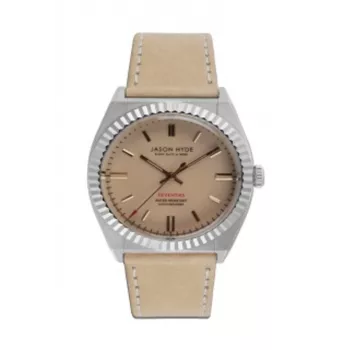 Zegarek unisex JASON HYDE JH10010 40mm Stal nierdzewna Kwarcowy Analogowy Czarna tarcza Pasek eko-skóra
