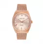 Zegarek damski JASON HYDE JH20006 36mm srebrna tarcza czarny pasek skórzany