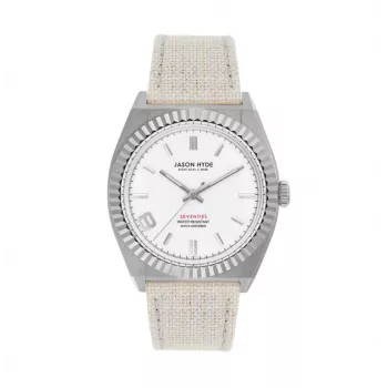 Zegarek damski JASON HYDE JH20014 36mm Kwarcowy Stal nierdzewna Srebrna tarcza Brązowa skóra