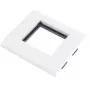 JAVEL Pojedyncza ramka montażowa na 2 moduły M45, 1M, 45x45, biała