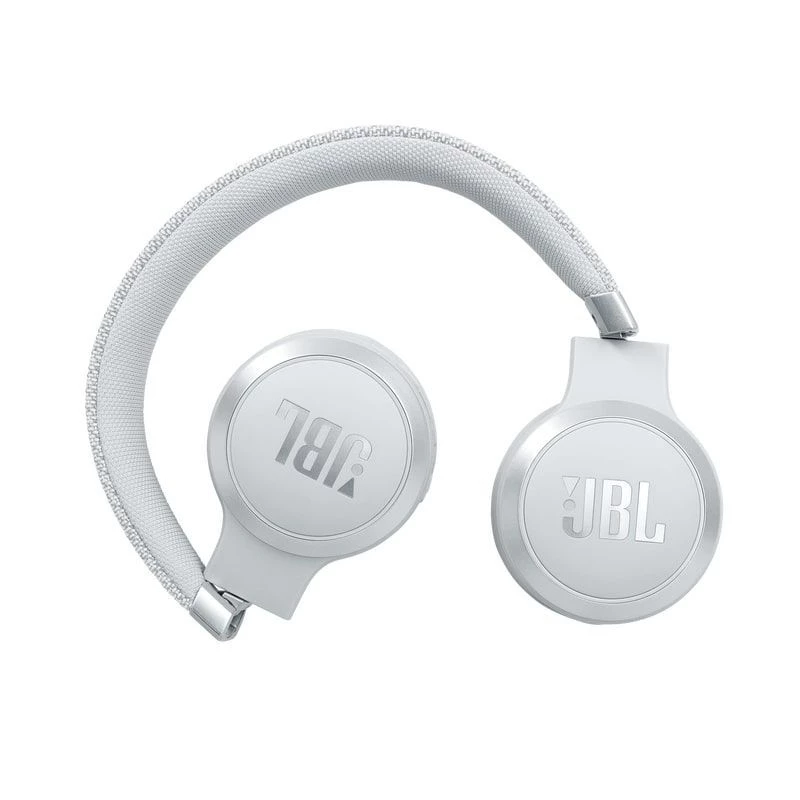 JBL Live 460NC Bezprzewodowe słuchawki nauszne z aktywną redukcją szumów, białe