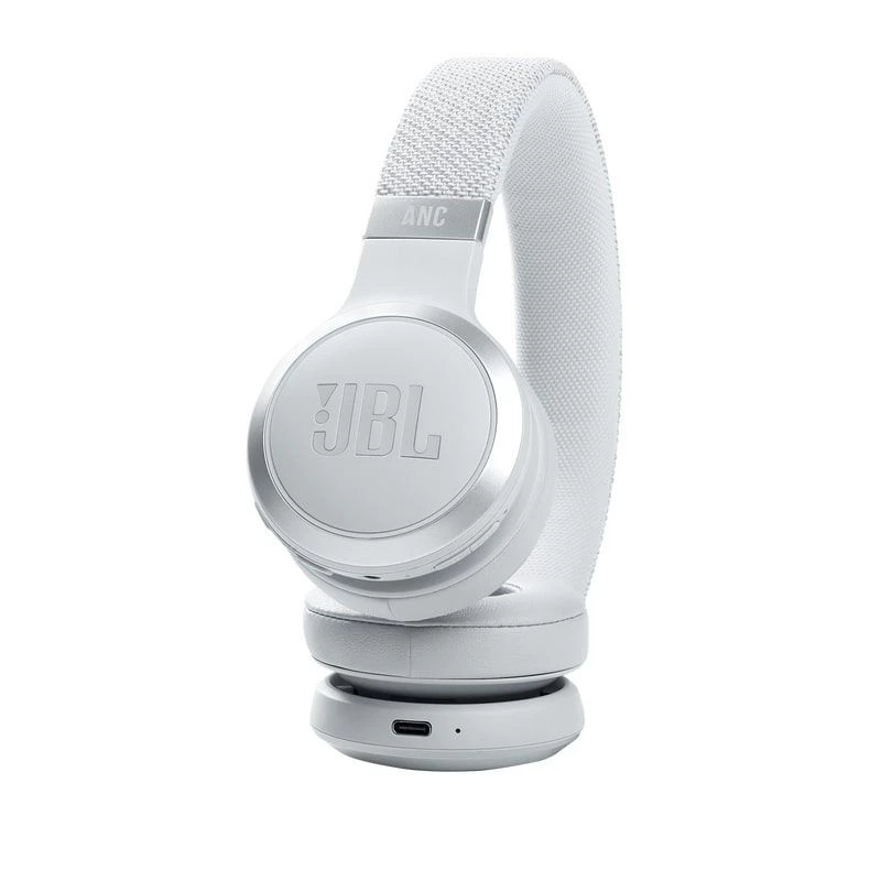 JBL Live 460NC Bezprzewodowe słuchawki nauszne z aktywną redukcją szumów, białe