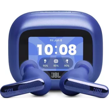 JBL Live Beam 4 True Wireless In-Ear Headphones z Bluetooth 5.3, Adaptacyjną Redukcją Szumów, 48H Baterii, IP55, Czarny