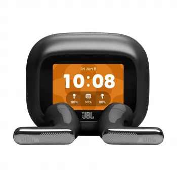 JBL LIVE Flex 4 Prawdziwie bezprzewodowe słuchawki douszne Bluetooth z adaptacyjną redukcją szumów, czarne