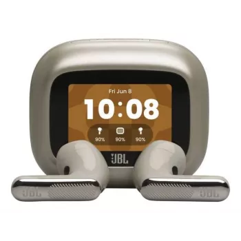 JBL Live Flex 4 Bezprzewodowe słuchawki douszne True Wireless z Bluetooth 5.3, adaptacyjną redukcją szumów, baterią 50 h, IP54, dźwiękiem przestrzennym, czarne