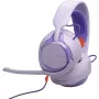 JBL Quantum 250 Przewodowy Zestaw Słuchawkowy do Gier z Mikrofonem, Fioletowy