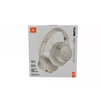 JBL Tune 780NC Bezprzewodowy Nauszny Zestaw Słuchawkowy z Aktywną Redukcją Szumów - Beżowy