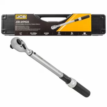 JCB Klucz dynamometryczny zapadkowy 1/2 cala, 20-120 Nm, z etui