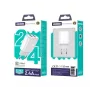 Jellico EU02 12W 2x USB 2.4A Plug Fast Adaptive Charger Universal for all Mobile Devices White