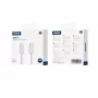 Jellico IP15 Woven Cotton iPhone 15 / 16 USB-C do USB-C Kabel do danych i szybkiego ładowania PD 60W 1m Biały